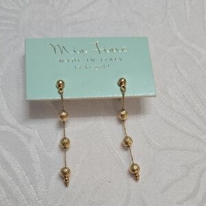 Dyadema Italy Gold Dangle Earrings